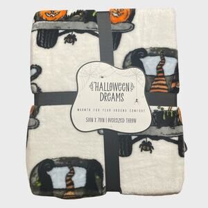 Finally Markdown Halloween Gnomes With Truck Plush Oversized Throw